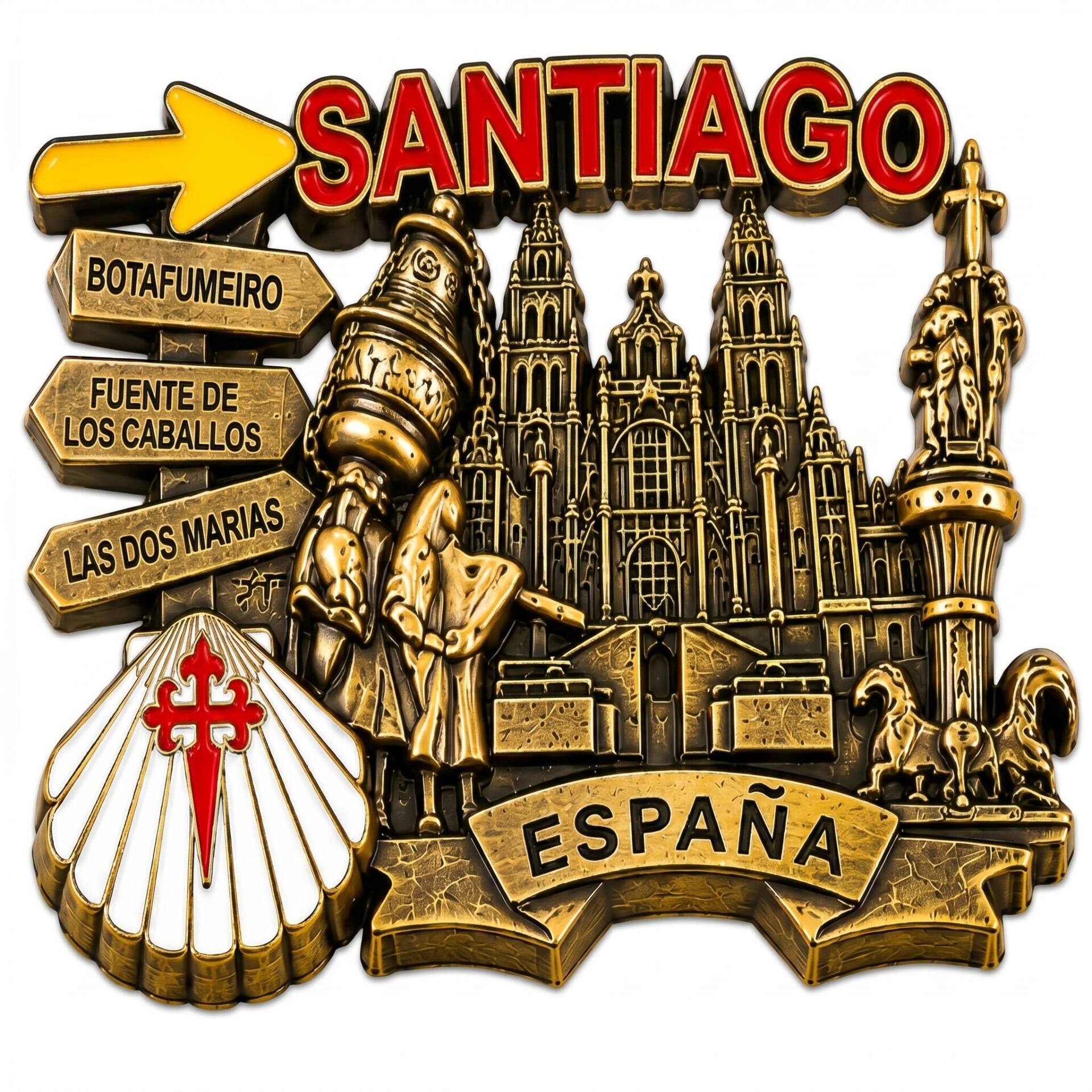 Iman de bronce - Catedral (Santiago, España)