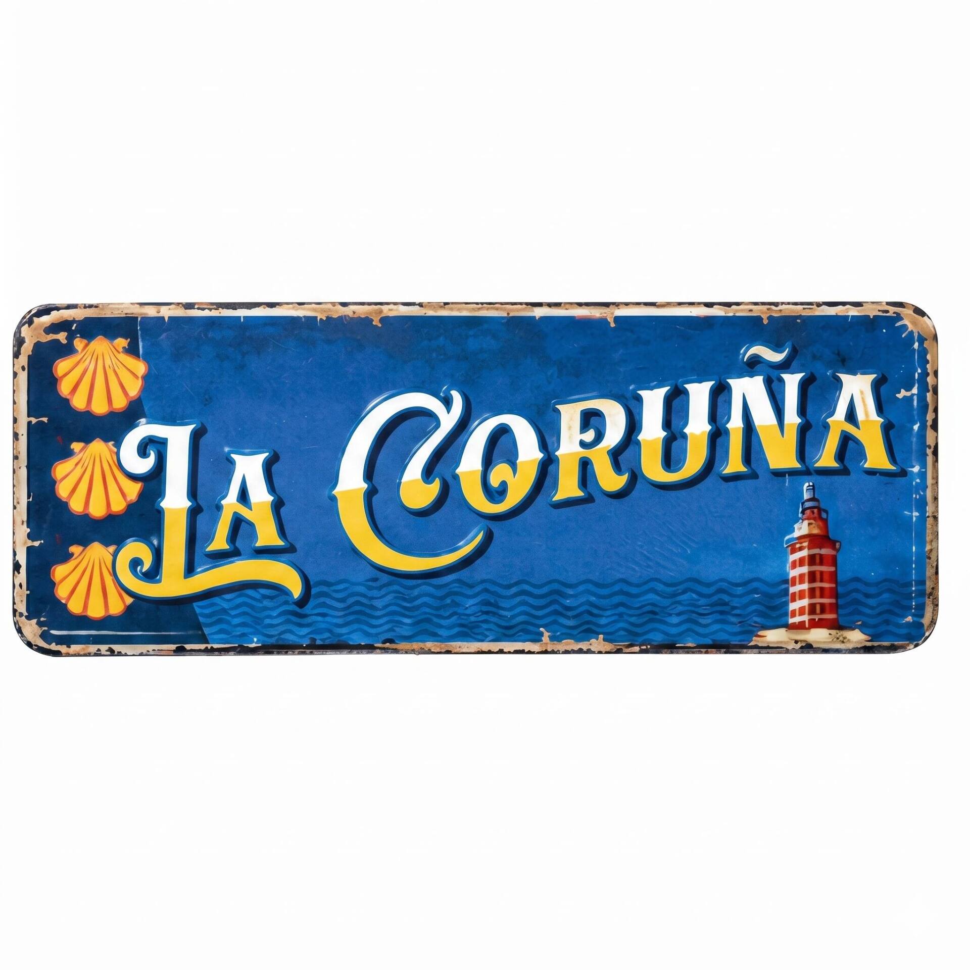 Iman rectangular de chapa - La Coruña